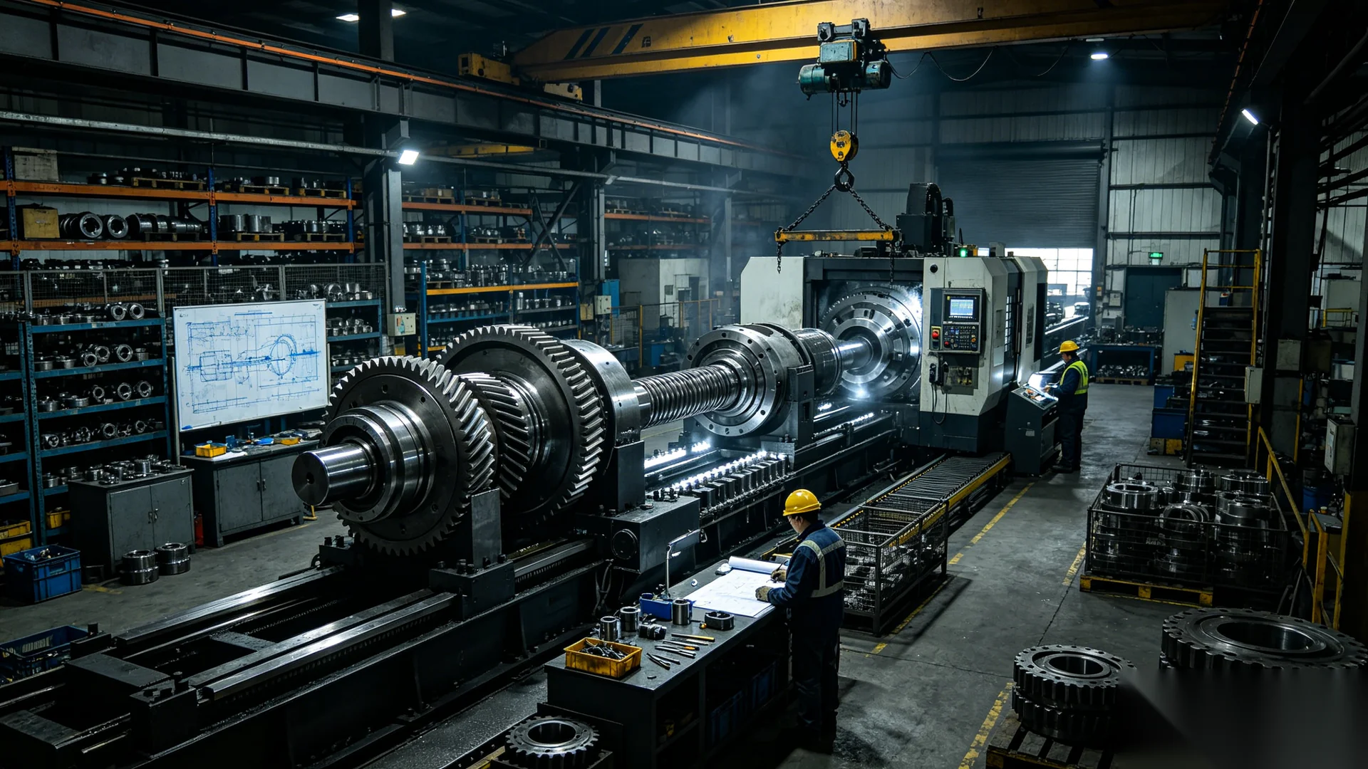 Valve gear operator manufacturing facility and engineering team