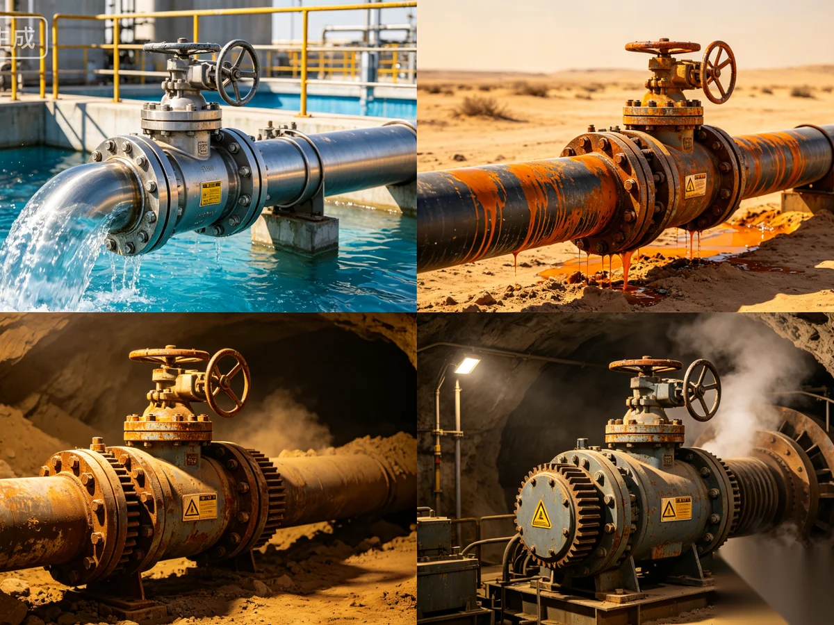 Industrial valve gear applications across water, oil and gas, power and marine sectors