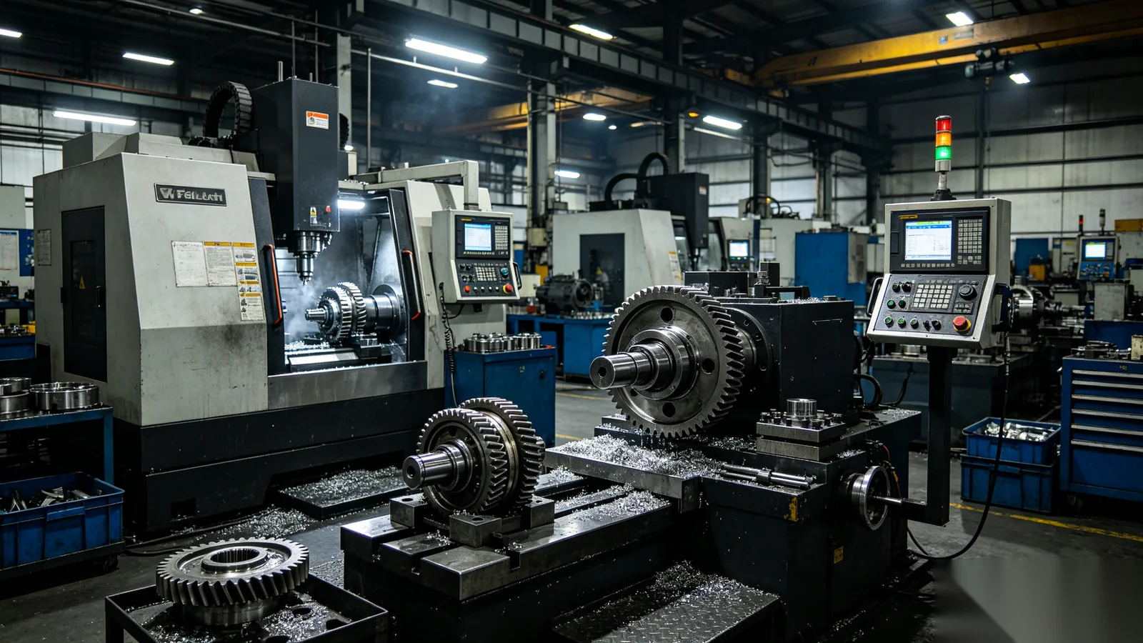 CNC machining and gear manufacturing for industrial valve worm gear operators