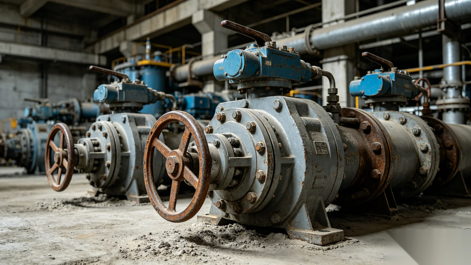 Heavy duty worm gear operator for large hydropower butterfly valve
