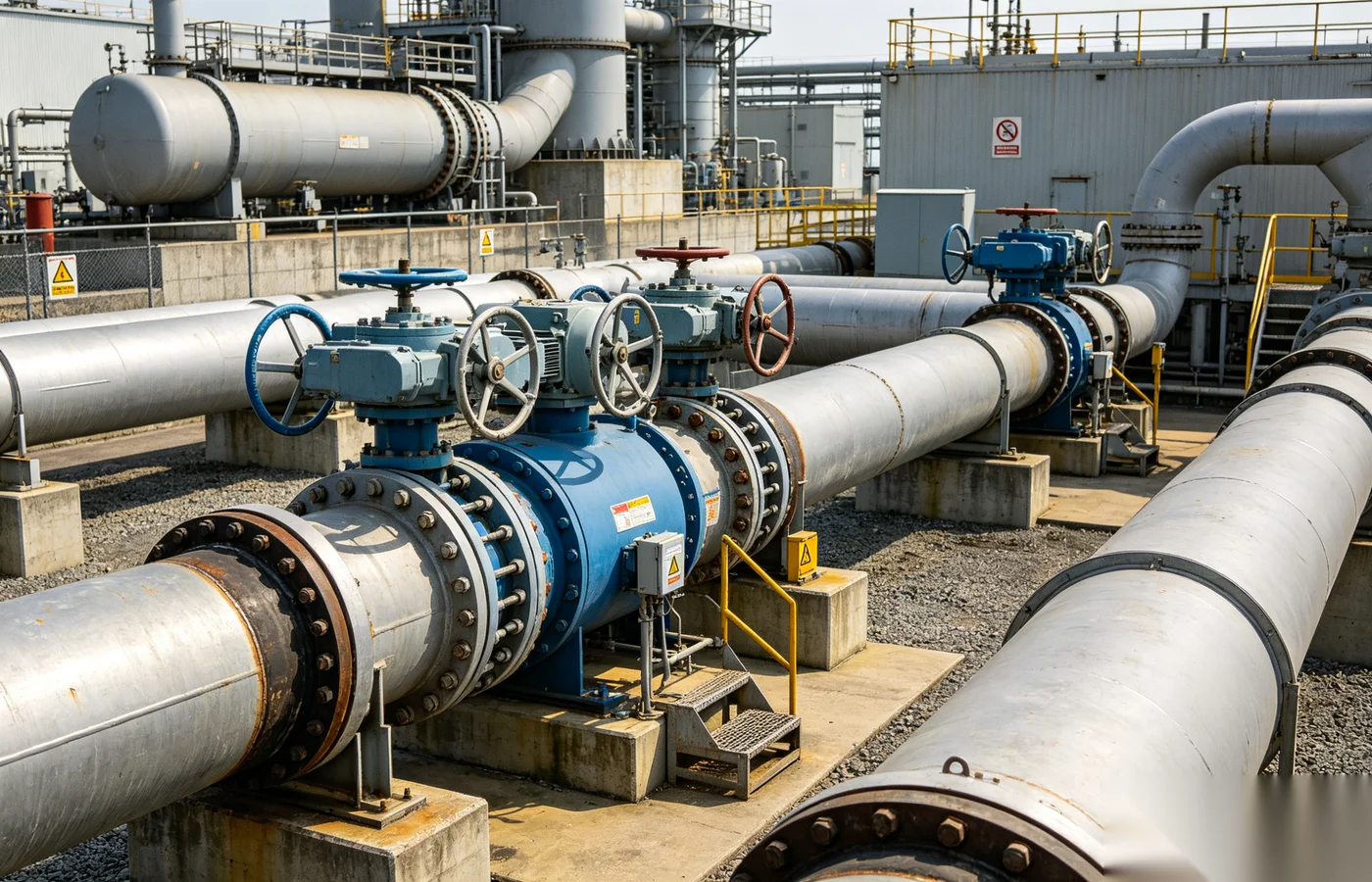 Valve gear operators for water treatment and energy infrastructure