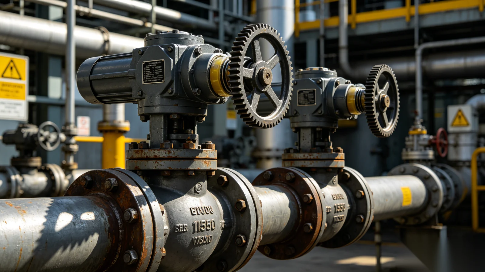 Heavy duty worm gear operator for high torque oil and gas ball valve